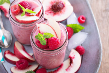 #ValleyEats – Peach Melba Smoothie for Two