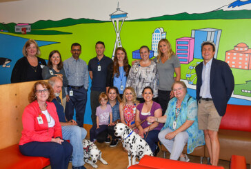 Ferries and Whales and Space Needle, Oh My! Children’s Therapy Reception Room Murals Dedicated