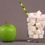 Sugar,Cubes,In,A,Glass,With,A,Straw,And,A