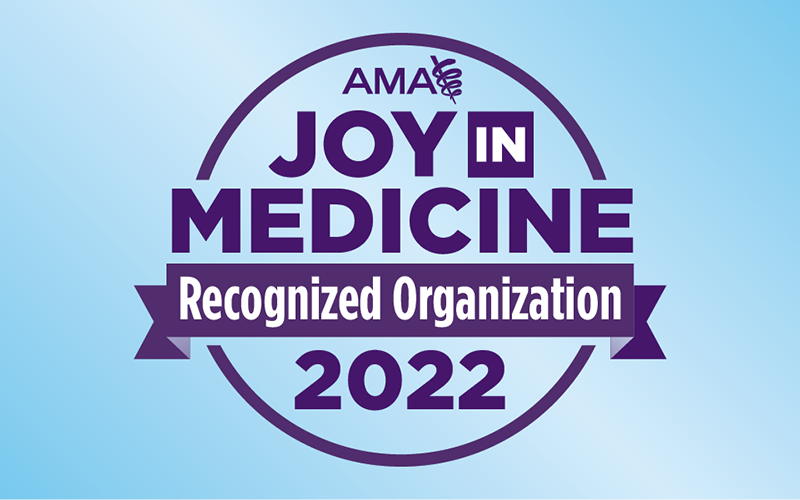 Valley Recognized by the American Medical Association’s 2022 Joy in Medicine Health System Recognition Program